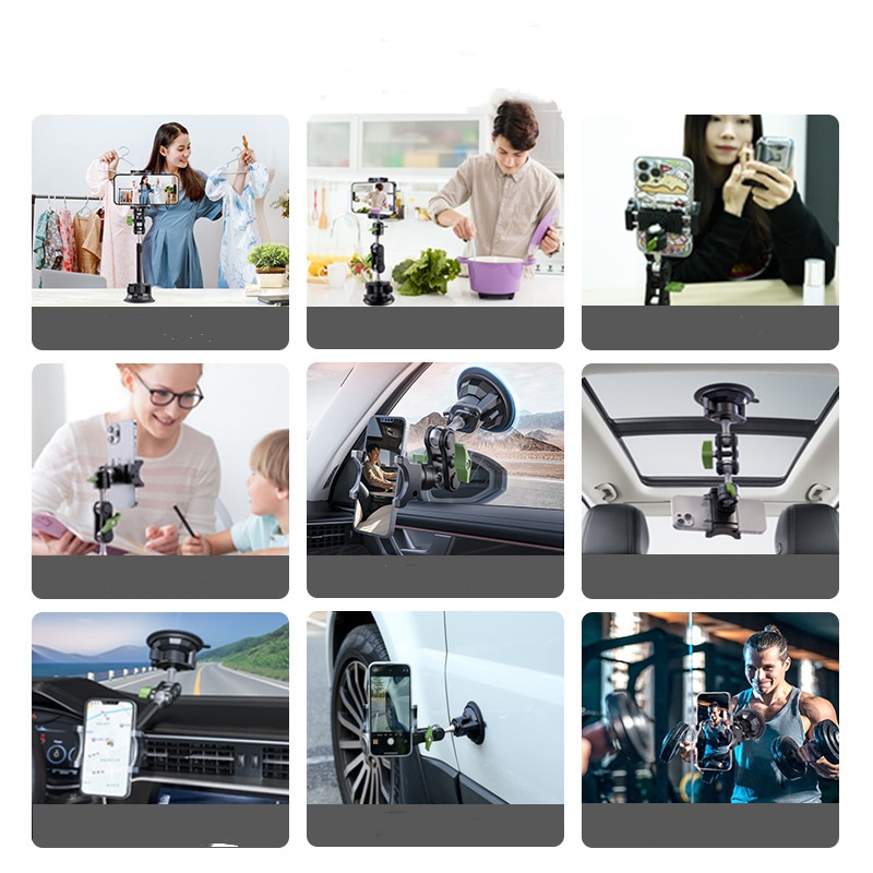 CRS CR20250930001 Universal Suction Cup Car Phone Holder for Dacia Duster 2025 - Live Streaming Navi