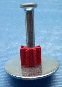 Chiodi PD di Buona Qualità con Rondella Metallica e Scanalatura in Plastica per Utensile a Polvere per Fissaggio su Cemento. - Product Image 3