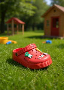 Sandali Zoccoli per Bambini con Spille Animate Taglia 20 Stile Casual Rosso - Product Image 2