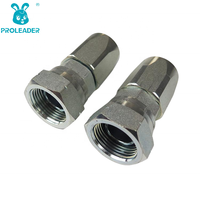 22618D-R5 Raccord femelle forgé plaqué zinc 60 °   Raccord hydraulique conique en acier inoxydable avec filetage interne BSP réutilisable