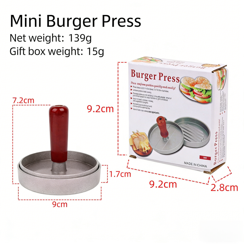 Presse à hamburger grise