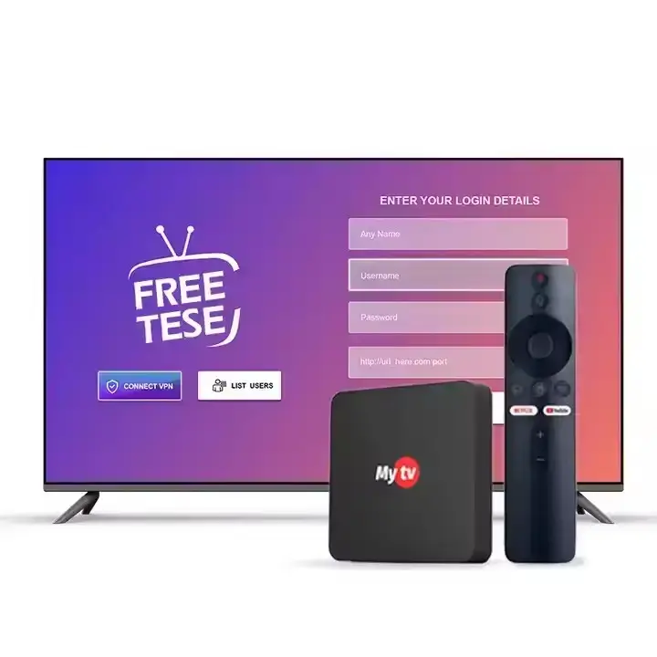 MEGA OTT prova gratuita 4K abbonamento 12 mesi M3u tv box gratis Test Reseller Smart tv pannello m3u Box abbonamento
