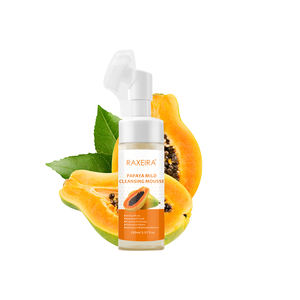 プライベートラベルカスタムジェントルフェイスクレンザーウォッシュディープフェイスクレンザーオーガニックボディウォッシュパパイヤフェイシャルクレンジングフォームムース - Product Image 1