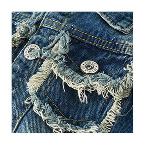 Veste en jean imprimée d'étoiles pour filles Fashion Wear Retro Design & Streetwear Look Prix abordable & Derniers modèles Vêtements pour filles - Product Image 4