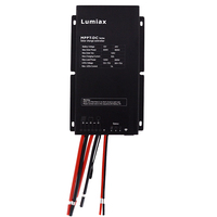 Contrôleur solaire MPPT Lumiax pour éclairage public avec écran LCD à distance 12V 24V 30A, efficacité 99,9%, IP67, 400W/800W, avec minuterie crépusculaire et au lever du soleil, compatible Lithium