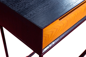 Mesa de consola de diseño moderno, madera de roble blanco, patas de Metal, entrada, apartamento, sala de estar, Hotel, dormitorio, almacenamiento, estable duradero - Product Image 3