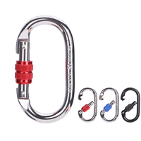 Mosquetons 25KN pour hamacs de yoga, camping, verrouillage robuste, léger, mosqueton d'escalade