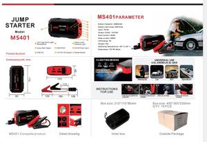 Chargeur de batterie 99,9% 12v 10A Véhicules <span class=keywords><strong>essence</strong></span> et <span class=keywords><strong>diesel</strong></span> Démarrage rapide Câble intelligent portable Démarreur de batterie de <span class=keywords><strong>voiture</strong></span> 24000mAh - Product Image 4
