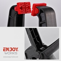 Pinces à ressort en plastique pour le travail du bois, en nylon souple et antidérapant EPS0502050 Enjoywork 1''2''3'' 40mm/65mm/90mm Ouverture Inch/Métrique