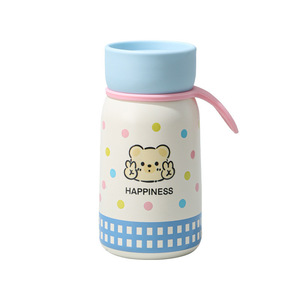 Pink Patterned 316 Stainless Steel Insulated Mug With Handle Travel Portable Drink Cup Anti Slip Direct Drinking - Product Image 2