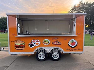 <b>Hot</b> Sale Ice Cream Hamburg Pizza Cart Mobile Truck Shipping Container Food Trailer Food Concession Trailer - Product Image 2