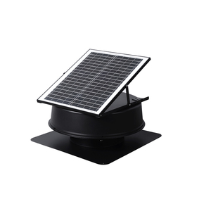 Ventilador de Extracción de <span class=keywords><strong>Aire</strong></span> <span class=keywords><strong>para</strong></span> HVAC de Aluminio de 12'' y 5 Aspas, Híbrido Solar de 50W con Rodamientos de Bolas, Extractor de Calor <span class=keywords><strong>para</strong></span> Ventilación de Techos de Granjas - Product Image 2