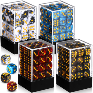 12mm 6 Sided Mini <b>Dice</b> <b>Set</b> for School Classroom Table Games D6 Game Standard <b>Dice</b> with Portable Plastic Box for Teaching Math - Product Image 3