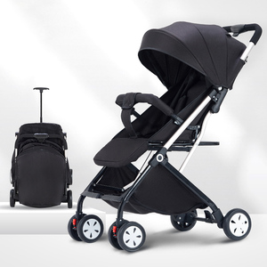 รถเข็นเด็ก รถเข็นเด็กพับได้น้ำหนักเบา โครงเหล็กคาร์บอน ขนาดกะทัดรัด - Product Image 1