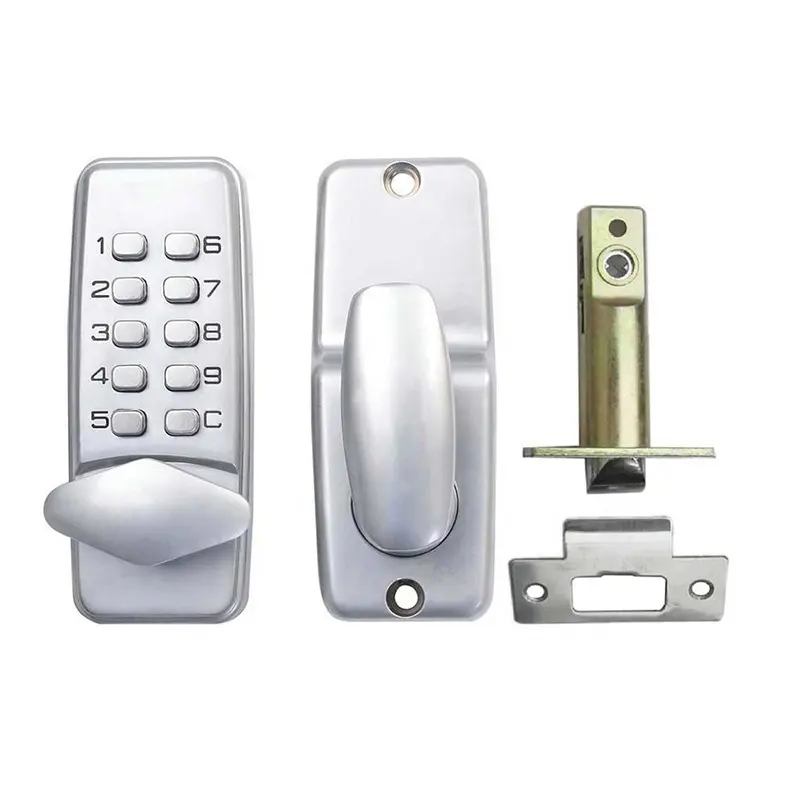 Мини-механический кнопочный врезной замок с паролем, режим разблокировки прохода, Водонепроницаемый дверной замок без ключа
