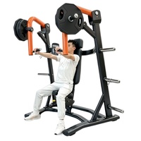 Máquina de entrenamiento de fuerza con placas de acero para press de pecho inclinado sentado, para culturismo y piernas, equipo de gimnasio comercial