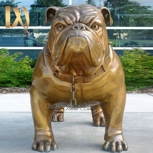 Statuette de <span class=keywords><strong>bouledogue</strong></span> <span class=keywords><strong>anglais</strong></span> en cuivre, sculpture d'extérieur, vente directe d'usine, idéal - Product Image 5