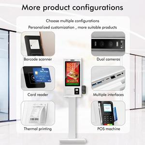 Sistema Touchscreen a Parete per Gestione Code Assicurative, Feedback, Pagamento Autolavaggio, Totem Chiosco Self-Service con Display LED - Product Image 3