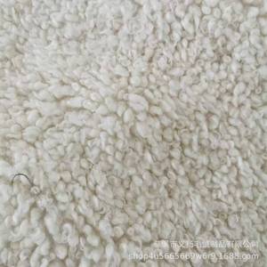 Plush Fabric Polyester Wool Knitted Medium Weight <b>Brushed</b> <b>Sueded</b> Solids Plain Style In Stock Items - Product Image 3
