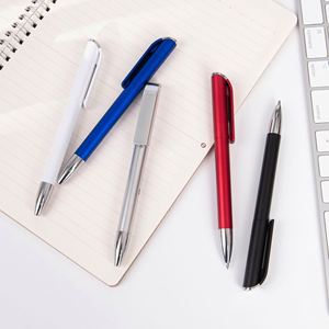 Stylos à bille personnalisés à mécanisme rotatif avec logo - Stylos promotionnels en gros pour entreprises - Product Image 3