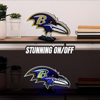 Sportkultur BallTeam Philadelphia Eagles LED Infinity Logo Licht - 3D-Lichteffekt Leichtgewichtiges Kunststoff-Acryl-Display zum Einstecken