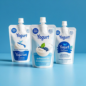 Tùy chỉnh in ấn <span class=keywords><strong>doypack</strong></span> 150ml 200ml 500ml đứng Pouch bé thực phẩm vòi nước trái cây uống nước giải khát Thạch Sữa Chua Túi - Product Image 6