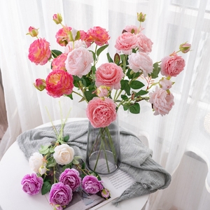 Mw51010 Hoa Lụa Nhân Tạo Hoa Mẫu Đơn Phương Tây Tăng Duy Nhất Hoa Trang Trí Nội Thất Phòng Khách Phòng Ngủ Vườn Đảng Trang Trí Đám Cưới - Product Image 6