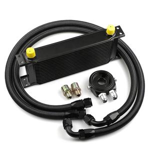 16 Rijen Oliekoeler Kit An10 M-MODEL Oliefilter Adapter Met Schroefdraad En 8 3/4-16unf M20 X 1.5 Met Nylon Slang - Product Image 5