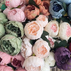 Flores de Seda de Peonía con Relieve en Forma de Hueso, Románticas y de Ensueño, Flores Artificiales Decorativas para Arreglos de Boda y Hoteles - Product Image 5