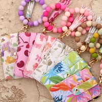Nouveau Portefeuille Femme Style Européen 2026 en PU avec Perles, Porte-clés, Étui à Cartes Brodé Motif Floral – Idéal pour le Nouvel An et la Rentrée Scolaire