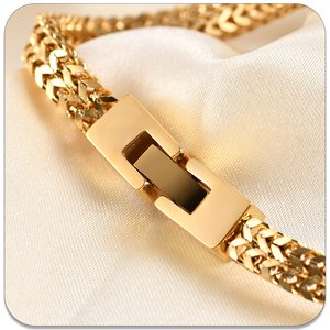 Bracciale Punk <span class=keywords><strong>Rock</strong></span> in Acciaio Inossidabile da 6mm, Bracciale a Catena a Maglie a Serpente, Accessorio Regalo - Product Image 3