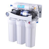 Purificateur d'eau portable en acier inoxydable 0,0001 micron, système d'osmose inverse à 5 étapes, électrique, autonettoyant, robinet intelligent, pour hôtel