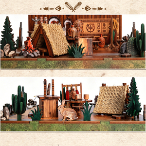 Nouveau Kit de Bricolage 2026 Lingyu Mountain Lodge Blocs de Construction Jouet Coin Livre 3D Puzzle en Bois Kit Fidget Book Nook Décoration Maison - Product Image 5