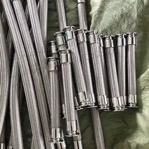 food grade 304 316L Stainless steel tri clamp flange joint flexible braided hose bellow manufacturer