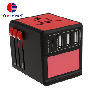 3 USB <span class=keywords><strong>Quick</strong></span> Type C Adaptador 30 W PD Viaje Hembra Adaptador de Enchufe Eléctrico 100-240V Adaptador Universal - Product Image 1