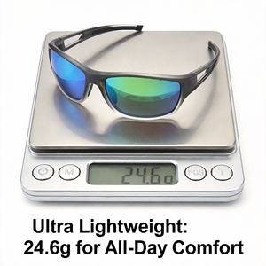 Service OEM, logo personnalisé, lunettes de soleil sport ultra légères TR90 à monture intégrale avec verres polarisés TAC, protection UV pour la pêche - Product Image 5