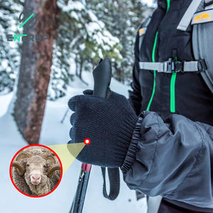 Enerup kış sihirli eldiven dokunmatik ekran kadın erkek sıcak streç örme merinos yünü eldivenler dekoratif desen akrilik eldiven - Product Image 4