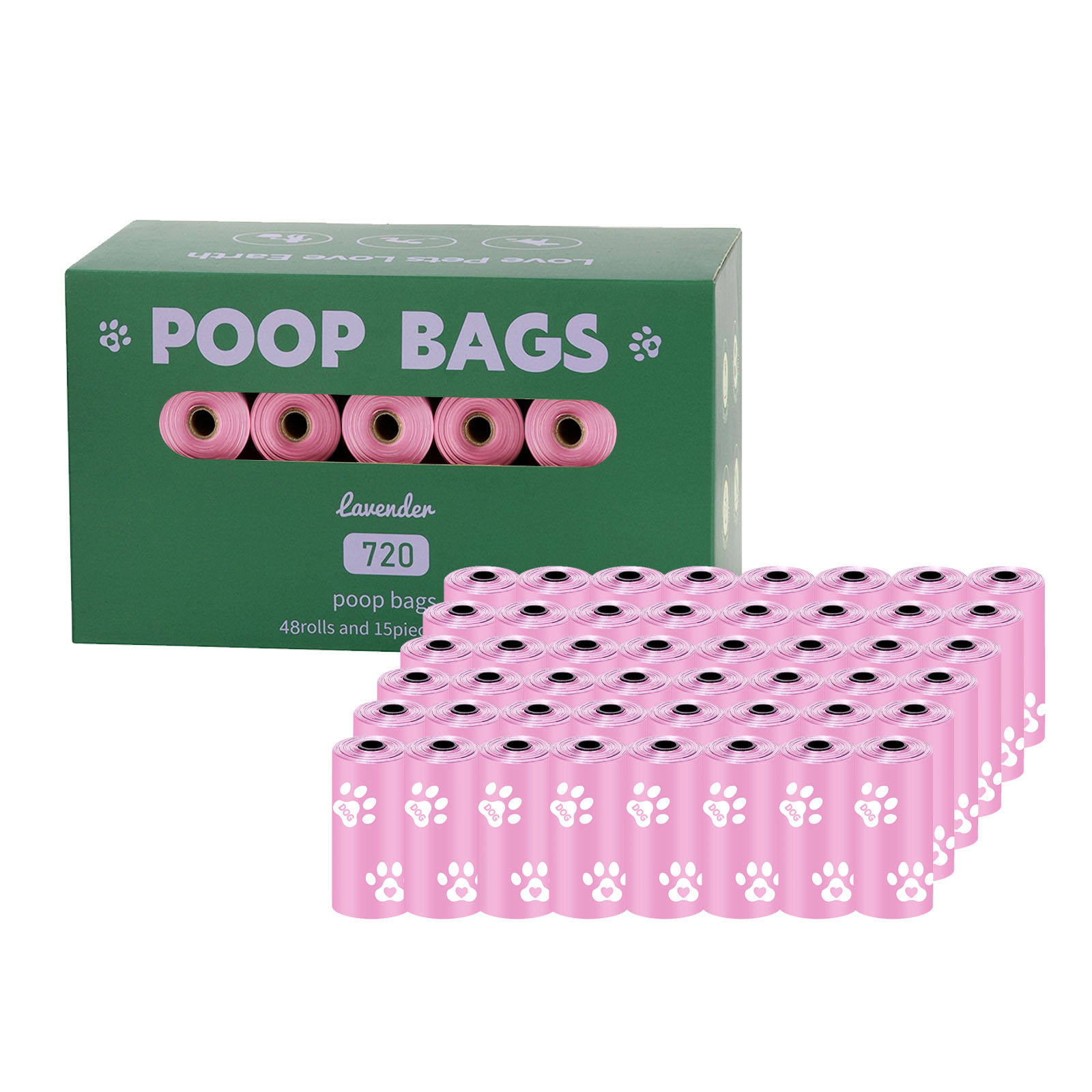 48 ม้วนสีชมพู