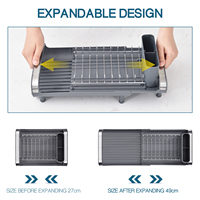 Égouttoir à vaisselle pliable en métal WIREKING, type sur pied, installation facile pour la vaisselle et les bols