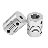 Couplage d'arbre flexible D20 L25 5x8mm 5x5mm |   Coupleur de moteur en alliage d'aluminium résistant à la corrosion pour imprimante 3D axe Z 100 Nm