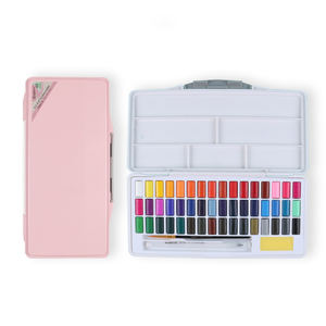 Juego de pintura de acuarela sólida de 24 colores profesional de Giorgione, Kit de bolsillo de <span class=keywords><strong>campo</strong></span> portátil para pintura de artista de papel - Product Image 1