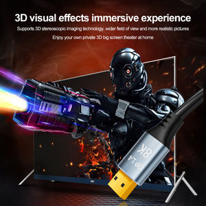 Câble DP ultra clair 8K 60Hz 4K 240Hz transfert audio vidéo V1.4 câble DP pour moniteur projecteur HDTV jeu visuel 3D - Product Image 3