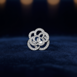 Anillo de Diamantes T0028 Talla 6 para Mujer, Diamante Blanco Natural de Corte Brillante Redondo, Color D, Joyería Fina de Lujo - Product Image 2