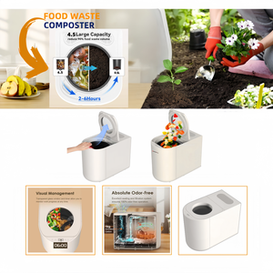 Composteur de déchets alimentaires d'intérieur 4,5 L, machine de recyclage automatique électrique intelligente de grande capacité pour la cuisine - Product Image 2