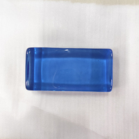 Brique de verre rectangulaire transparente en gros 200*100*50mm, bloc de verre thermofusible pour salle de bain, hôtel, hall