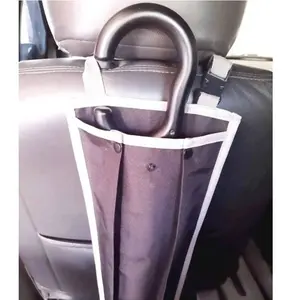 Copriombrello impermeabile per auto pieghevole a doppio scopo appeso sedile posteriore borsa portaoggetti impermeabile portaombrelli