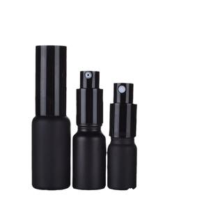 In Stock, 5ml 10ml 15ml 20ml 30ml 50ml 100ml Matte <b>Black</b> Glass <b>Pump</b> Spray Bottle for Cosmetics - Product Image 2