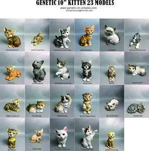 2021 Nieuwe Ontwerp Groothandel Hars Bengalen Kat Cub Beeldjes Kitten Dier Standbeelden In Grote Voorraad Beste Tuin Decoratie Gift Souvenir