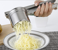Premium Vervaardigt Hete Aardappelrijder En Stamper Fruit En Groentegereedschap Rijsmachine Roestvrijstalen Aardappelstamper