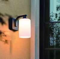 Lampe murale américaine moderne, luminaire de chevet simple et personnalisé, corps de lampe en verre LED pour intérieur